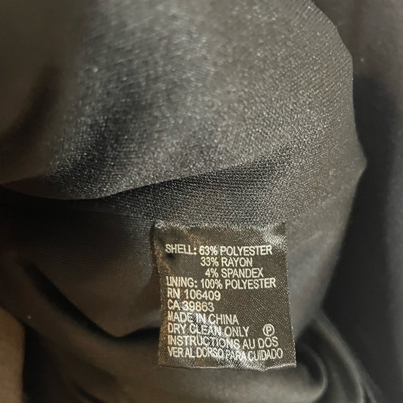 Tahari Arthur S Levine Color Block Sheath Dress Black Blue & Gray Size 6 Career - Picture 5 of 9